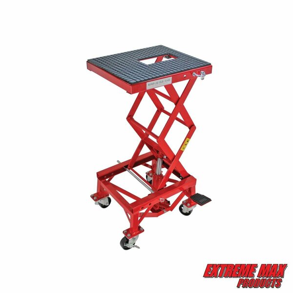 Extreme Max Extreme Max 5001.5083 Hydraulic Motorcycle Lift Table - 300 lbs. 5001.5083